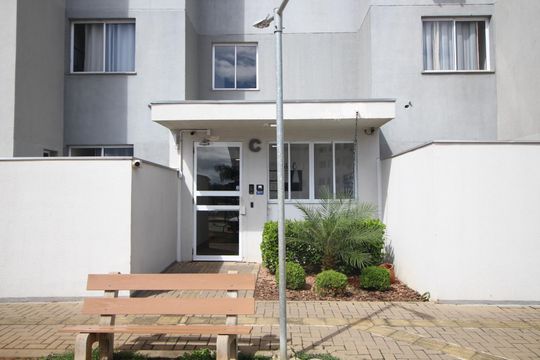 Fachada do bloco de apartamento à venda com 2 quartos, 45m² em Morro Santana, Porto Alegre