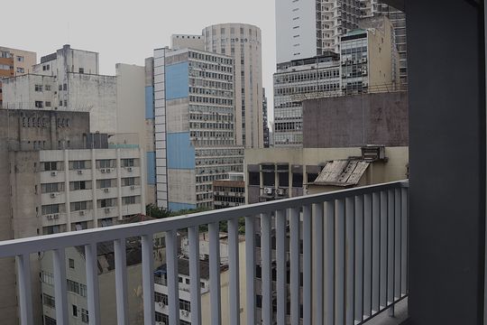 Varanda de kitnet/studio à venda com 1 quarto, 24m² em Consolação, São Paulo