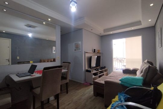 Sala de apartamento à venda com 2 quartos, 50m² em Parque Erasmo Assunção, Santo André