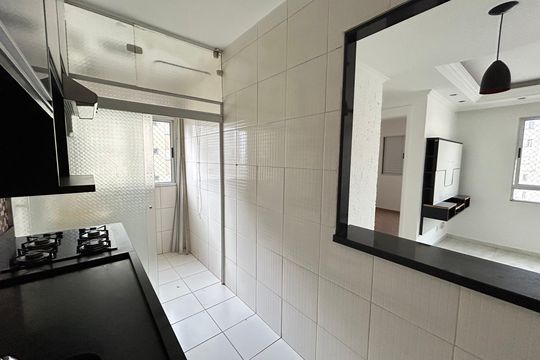 Cozinha de apartamento à venda com 2 quartos, 45m² em Ponte Grande, Guarulhos