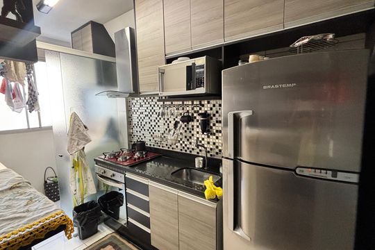 Cozinha de apartamento à venda com 3 quartos, 62m² em Ponte Sao Joao, Jundiaí
