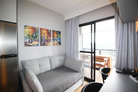 Sala de kitnet/studio para alugar com 1 quarto, 32m² em Vila Olímpia, São Paulo