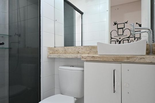 Banheiro de apartamento para alugar com 2 quartos, 42m² em Vila Andrade, São Paulo