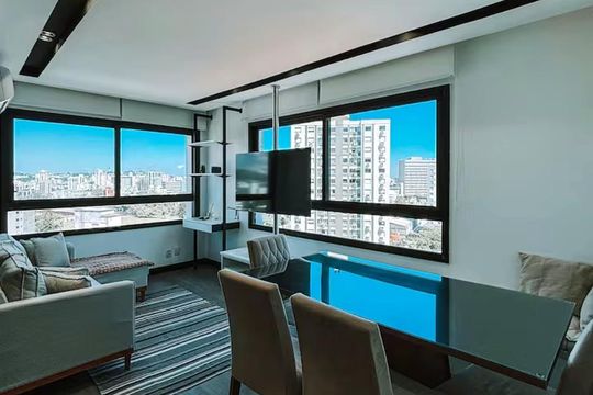 Sala de apartamento à venda com 2 quartos, 67m² em Rio Branco, Porto Alegre