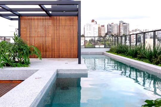 Área externa de apartamento à venda com 2 quartos, 67m² em Rio Branco, Porto Alegre