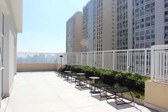 Rooftop de kitnet/studio para alugar com 1 quarto, 27m² em Bela Vista, São Paulo