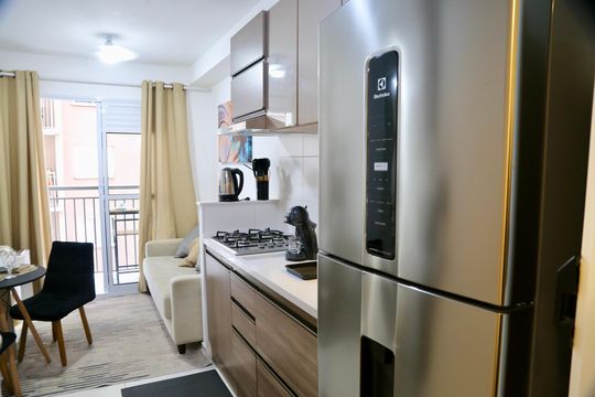 Kitnet/Studio para alugar com 1 quarto, 28m² em Jardim Caravelas, São Paulo