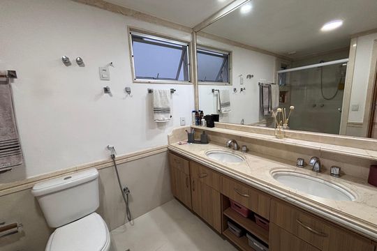 Banheiro do Quarto 1 de apartamento à venda com 3 quartos, 188m² em Recreio dos Bandeirantes, Rio de Janeiro