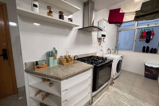 Cozinha de apartamento à venda com 3 quartos, 188m² em Recreio dos Bandeirantes, Rio de Janeiro