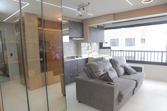 Sala  de apartamento à venda com 2 quartos, 42m² em Vila Campanela, São Paulo