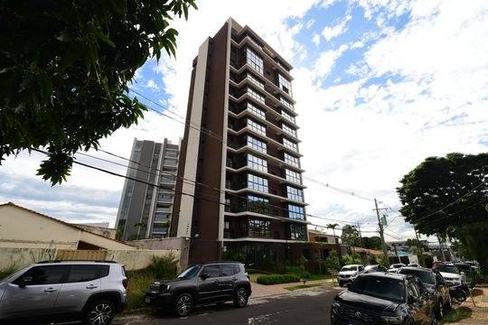 Fachada do Prédio de kitnet/studio para alugar com 1 quarto, 50m² em Nova Campinas, Campinas