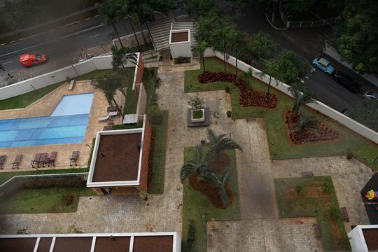 Vista da Sacada Piscina de apartamento à venda com 2 quartos, 64m² em Vila Leonor, Guarulhos
