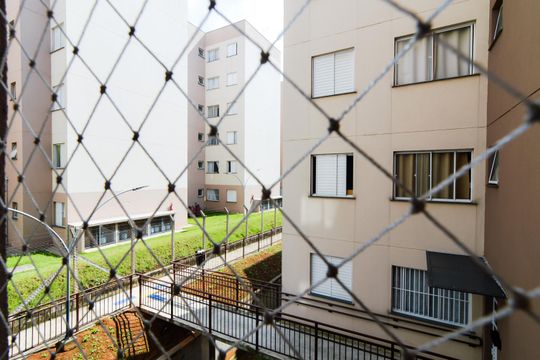 Vista da Sala de apartamento para alugar com 2 quartos, 47m² em Vila Alzira, Guarulhos
