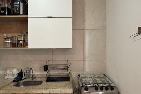Cozinha de apartamento à venda com 2 quartos, 50m² em Parque das Nações, Santo André