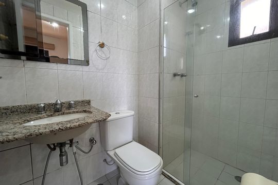 Banheiro da Suíte de apartamento à venda com 2 quartos, 69m² em Campo Grande, São Paulo