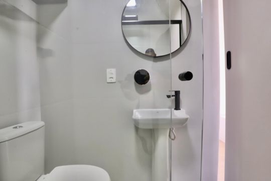 Banheiro de apartamento para alugar com 1 quarto, 26m² em Mooca, São Paulo