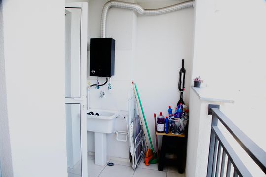 Área de Serviço de apartamento à venda com 2 quartos, 44m² em Vila Cruzeiro, São Paulo