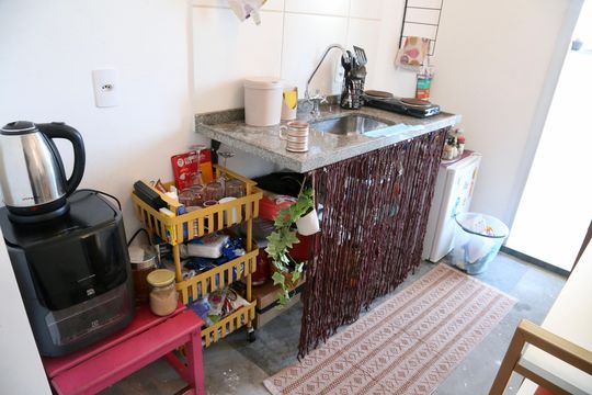 Cozinha de apartamento à venda com 2 quartos, 44m² em Vila Cruzeiro, São Paulo