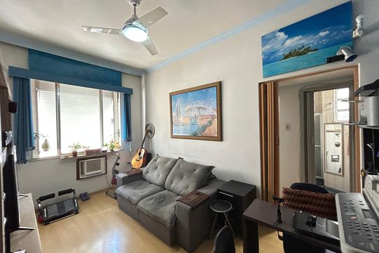 Sala de apartamento à venda com 1 quarto, 38m² em Méier, Rio de Janeiro