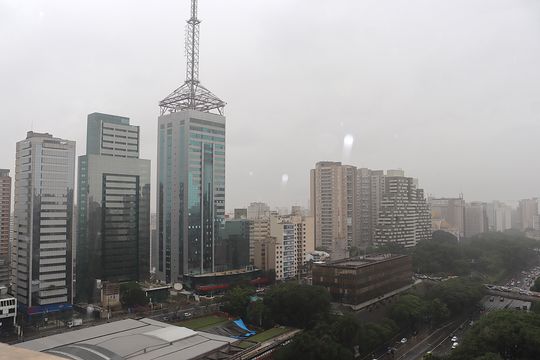 Vista da Piscina de kitnet/studio à venda com 1 quarto, 30m² em Bela Vista, São Paulo
