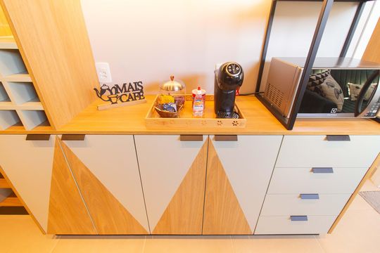 Cozinha de apartamento para alugar com 1 quarto, 37m² em Vila Mariana, São Paulo
