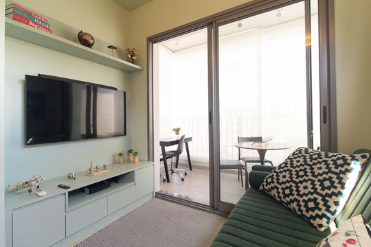 Sala de apartamento para alugar com 1 quarto, 37m² em Vila Mariana, São Paulo