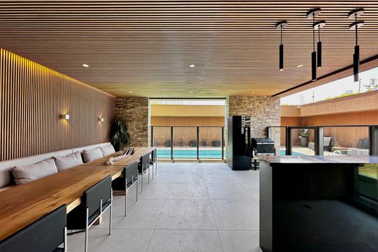 Espaço Piscina  de kitnet/studio para alugar com 1 quarto, 29m² em Jardim das Acacias, São Paulo