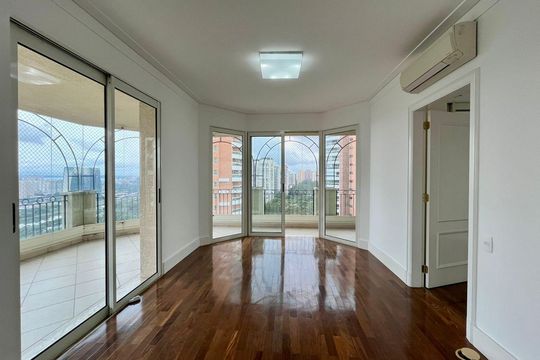 Sala de apartamento para alugar com 4 quartos, 260m² em Jardim Fonte do Morumbi, São Paulo