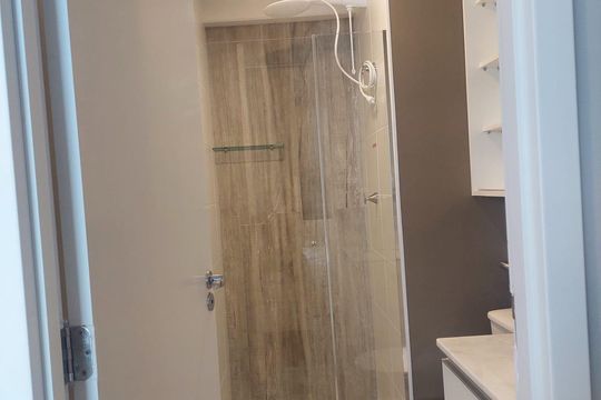 Banheiro de kitnet/studio à venda com 1 quarto, 25m² em Consolação, São Paulo