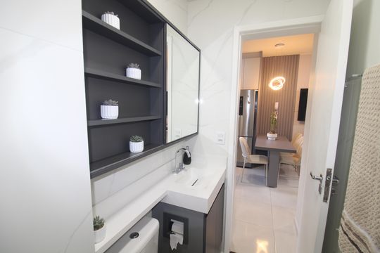 Banheiro  de apartamento à venda com 2 quartos, 37m² em Santana, São Paulo