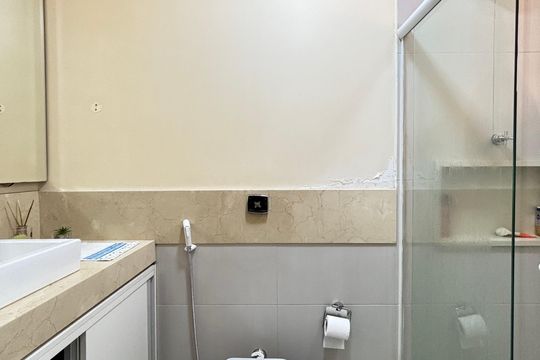 Banheiro da Suíte 2 de casa à venda com 3 quartos, 180m² em Vila Olímpia, São Paulo