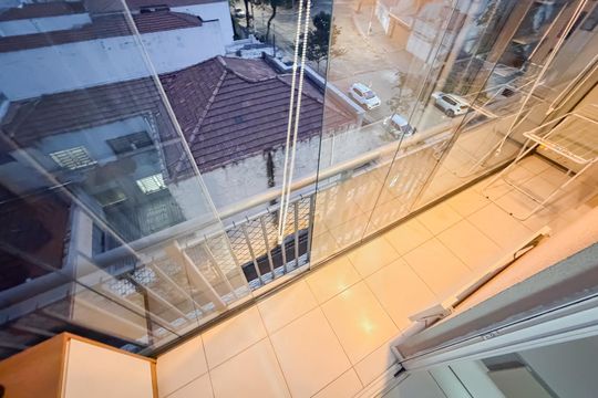Varanda da Sala de apartamento à venda com 1 quarto, 32m² em Jardim da Gloria, São Paulo