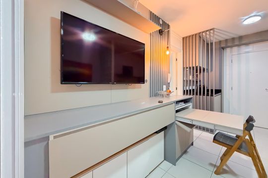 Sala de apartamento à venda com 1 quarto, 32m² em Jardim da Gloria, São Paulo