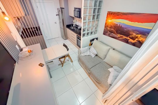 Sala de apartamento à venda com 1 quarto, 32m² em Jardim da Gloria, São Paulo