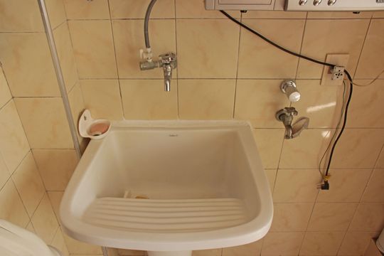 Área de Serviço de apartamento para alugar com 3 quartos, 200m² em Ponta da Praia, Santos