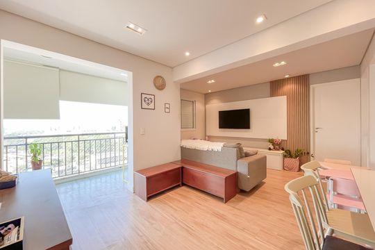 Sala de apartamento à venda com 2 quartos, 63m² em Vila Campesina, Osasco