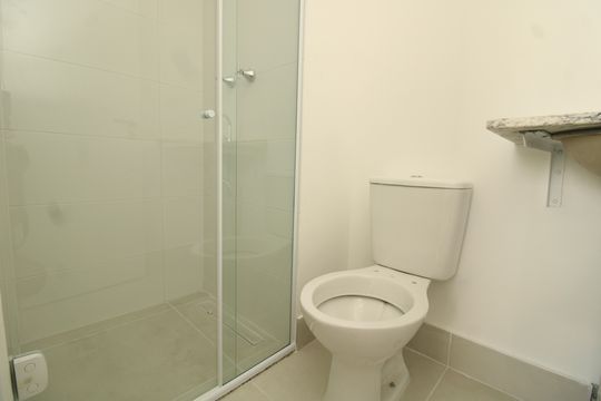 Banheiro da Suíte de apartamento à venda com 1 quarto, 35m² em Ipiranga, São Paulo