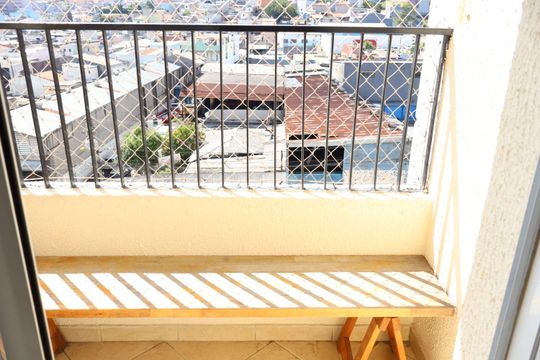 Varanda de apartamento à venda com 2 quartos, 48m² em Vila Palmares, Santo André