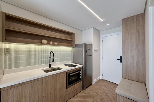 Studio de kitnet/studio para alugar com 1 quarto, 25m² em Santo Amaro, São Paulo