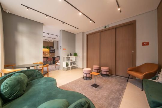 Area Comum de apartamento à venda com 1 quarto, 27m² em Campo Belo, São Paulo