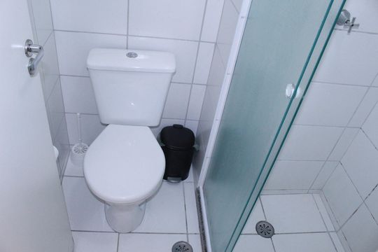 Banheiro de kitnet/studio à venda com 1 quarto, 25m² em Vila Buarque, São Paulo