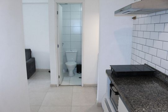 Cozinha de kitnet/studio à venda com 1 quarto, 25m² em Vila Buarque, São Paulo