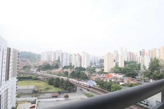 Vista Varanda da Sala de apartamento para alugar com 2 quartos, 44m² em Vila Andrade, São Paulo