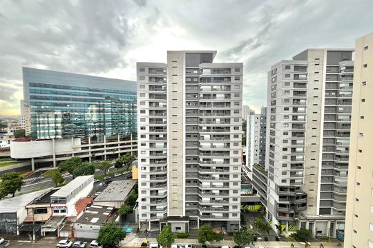 Vista da Varanda de kitnet/studio à venda com 1 quarto, 28m² em Vila Guarani (zona Sul), São Paulo
