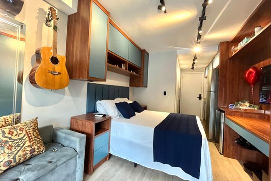 Sala/Quarto de kitnet/studio à venda com 1 quarto, 28m² em Vila Guarani (zona Sul), São Paulo