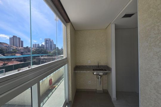 Varanda da Sala de apartamento à venda com 3 quartos, 68m² em Vila Galvão, Guarulhos