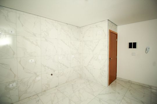 Cozinha de apartamento à venda com 2 quartos, 50m² em Vila Guarani, Santo André