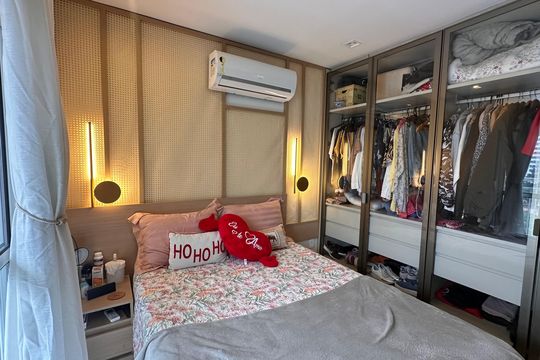 Suíte de apartamento à venda com 3 quartos, 81m² em Santo Amaro, São Paulo