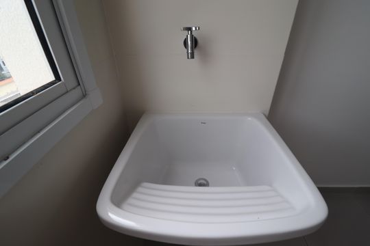 Área de Serviço de apartamento à venda com 2 quartos, 54m² em Vila Pires, Santo André