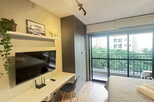Sala/Quarto de apartamento para alugar com 1 quarto, 23m² em Santa Cecilia, São Paulo